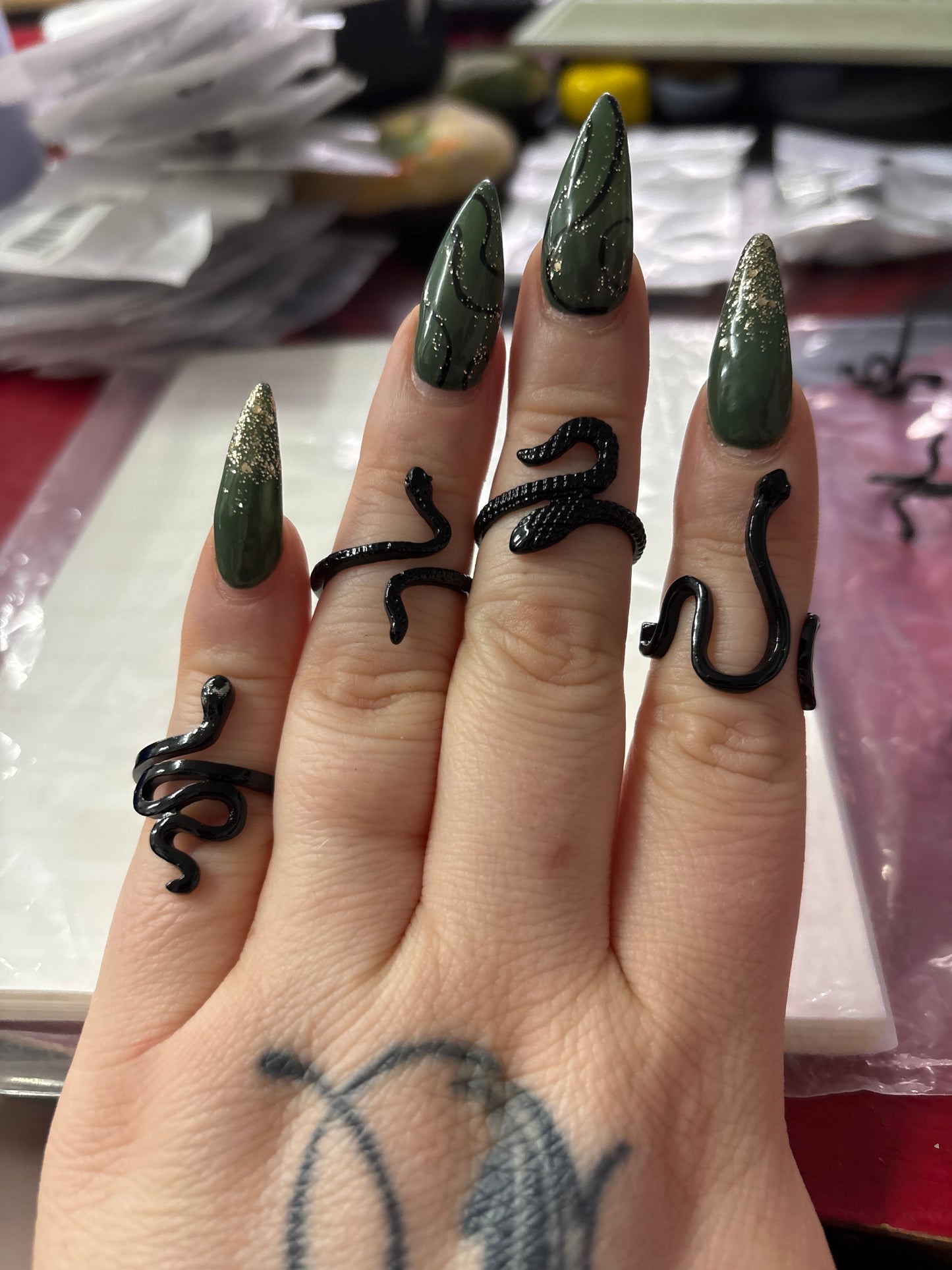 Simple Snake Rings