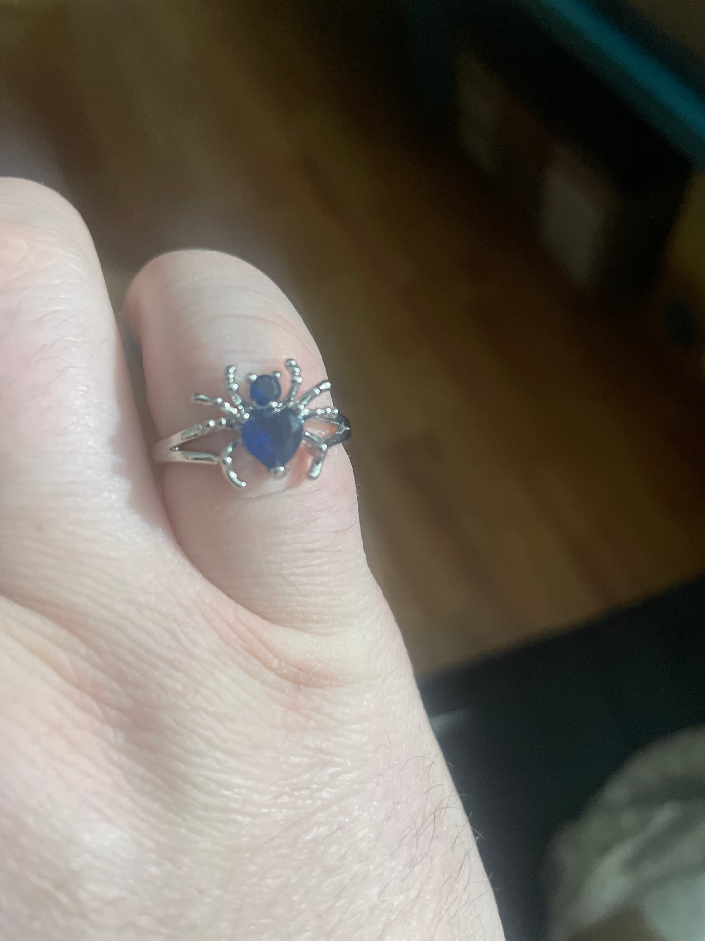 Spider Heart Ring
