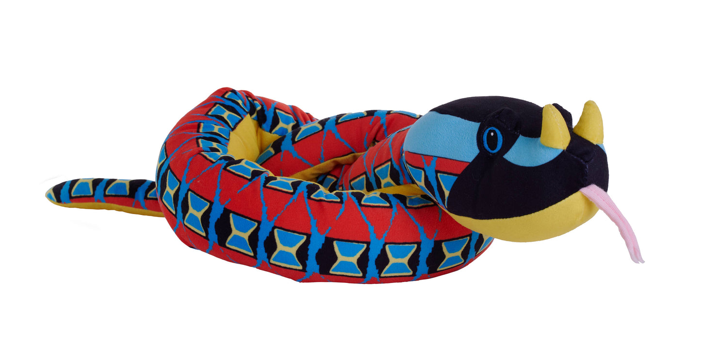 ECO Rhino Viper Plush Snake 54"