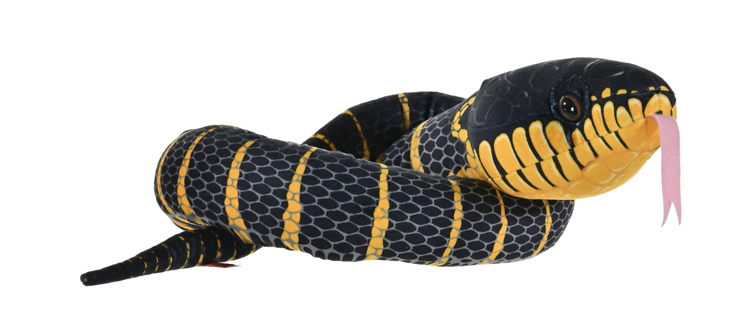 Black Fanged Mangrove Plush Snake 54"