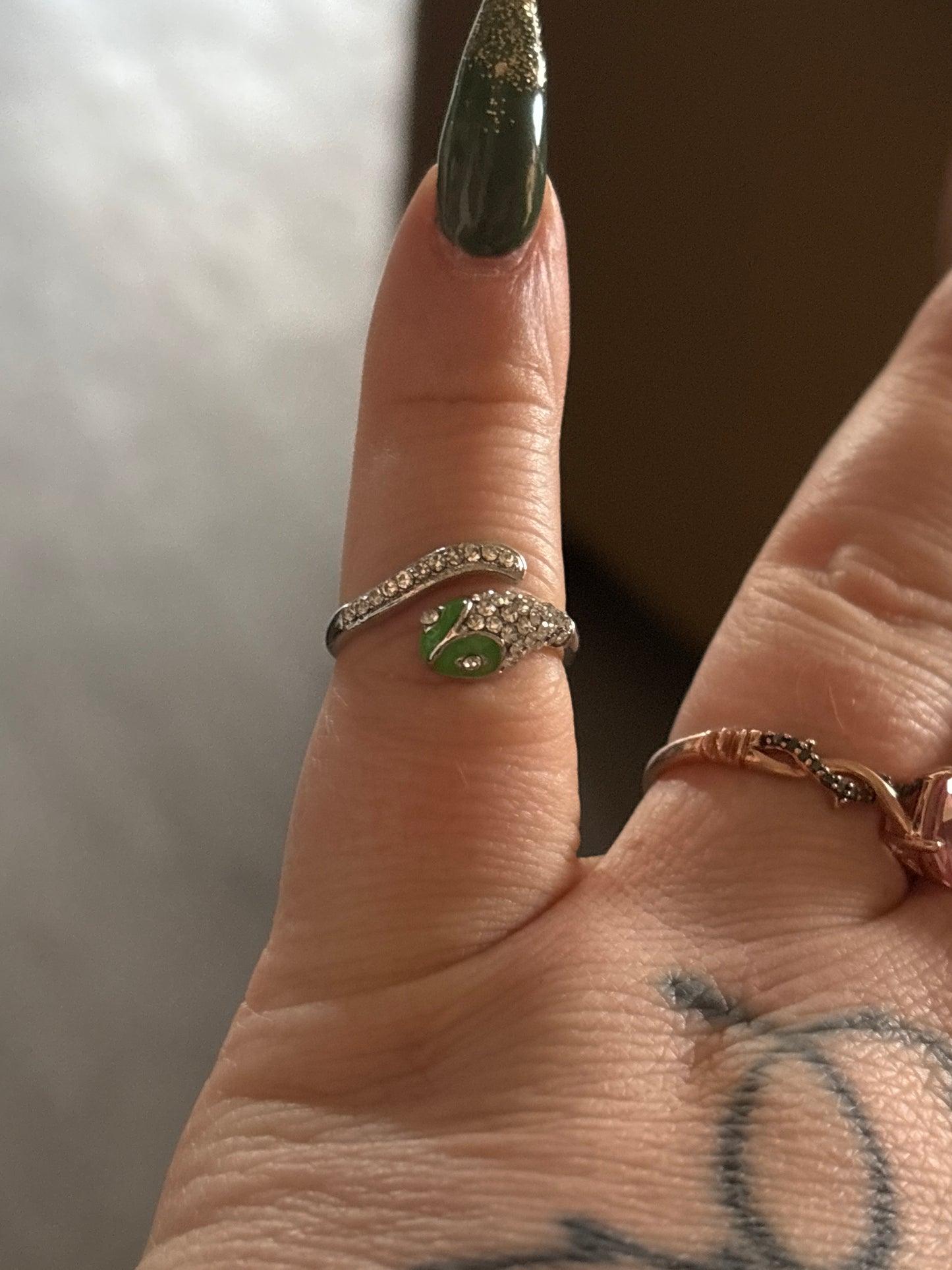 Ring - Snake W/gems