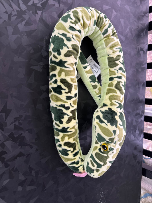 Camo Green Plush Snake 54"
