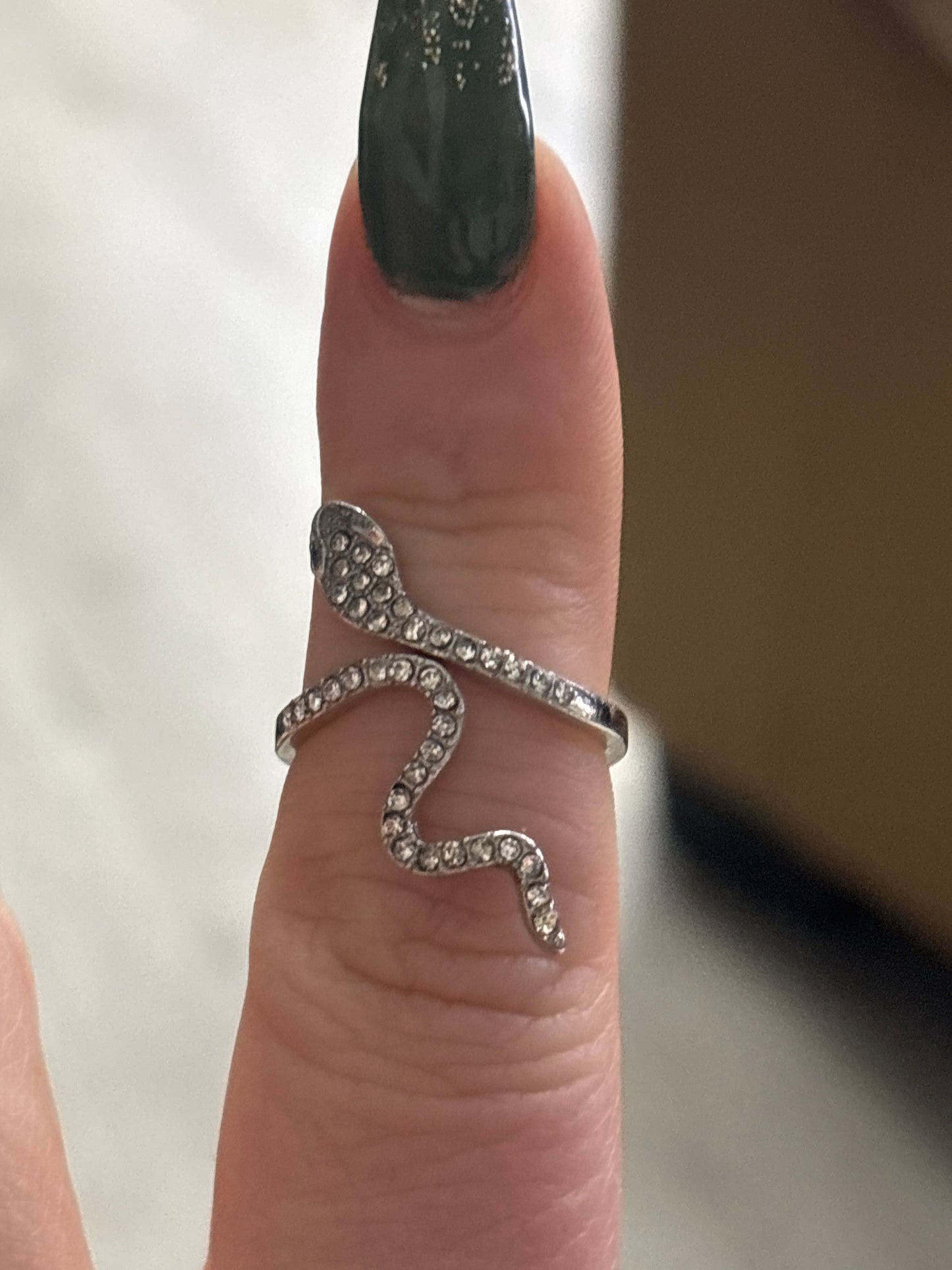 Ring - Rhinestone snake
