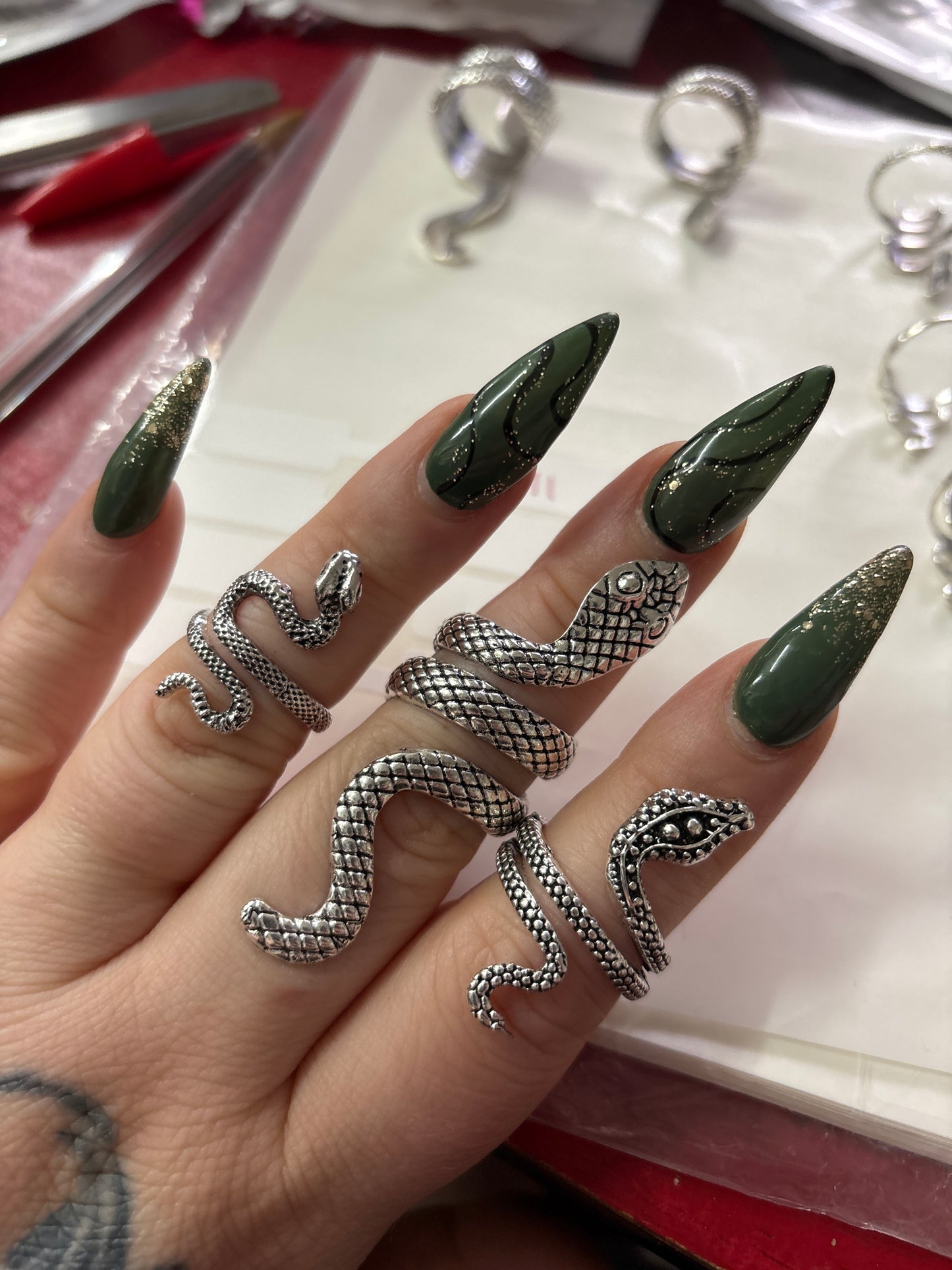Simple Snake Rings