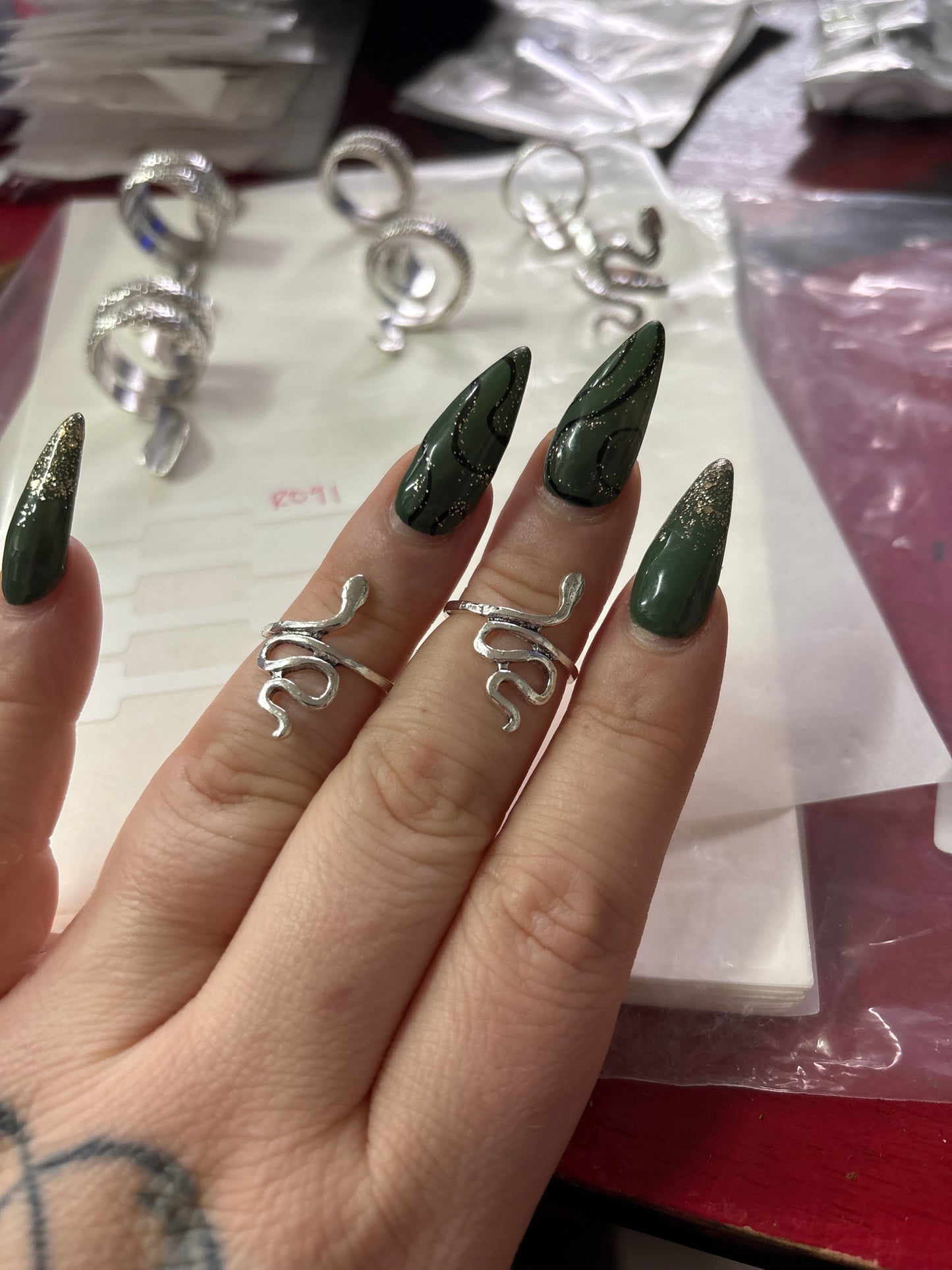 Simple Snake Rings