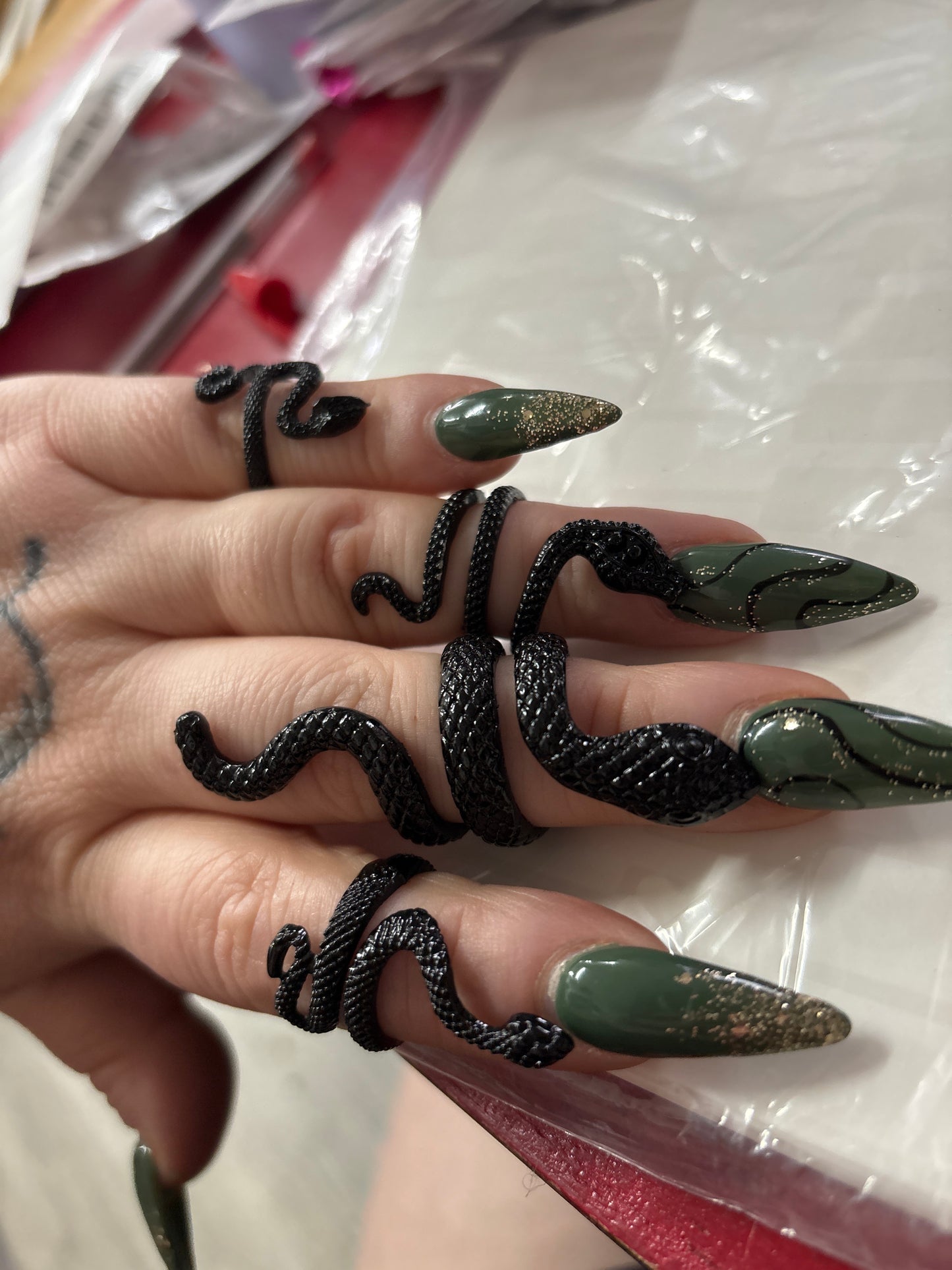 Simple Snake Rings