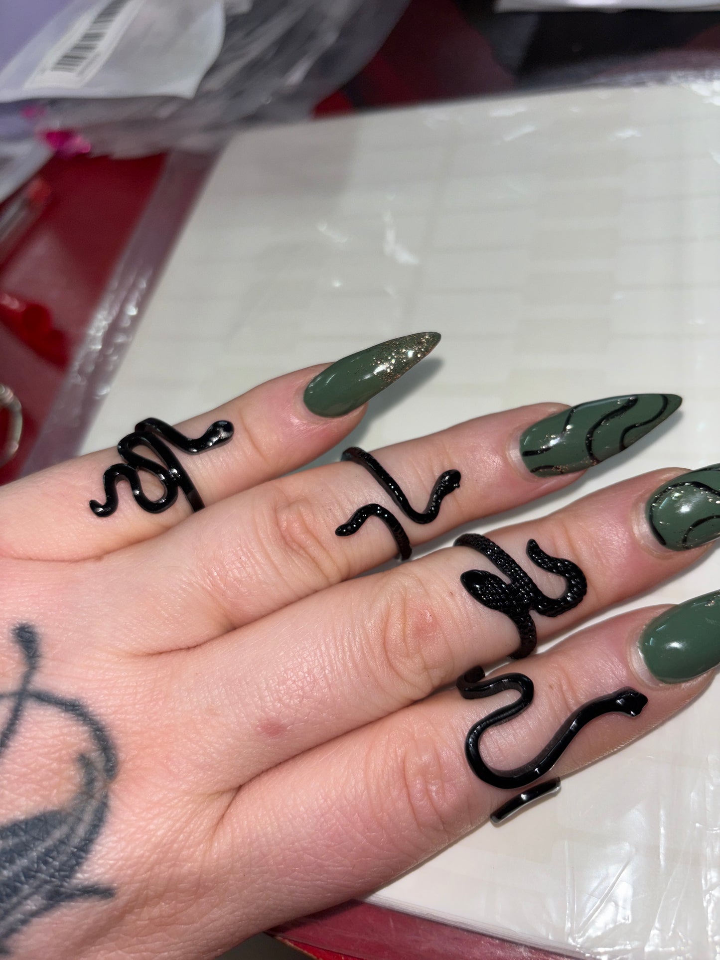 Simple Snake Rings