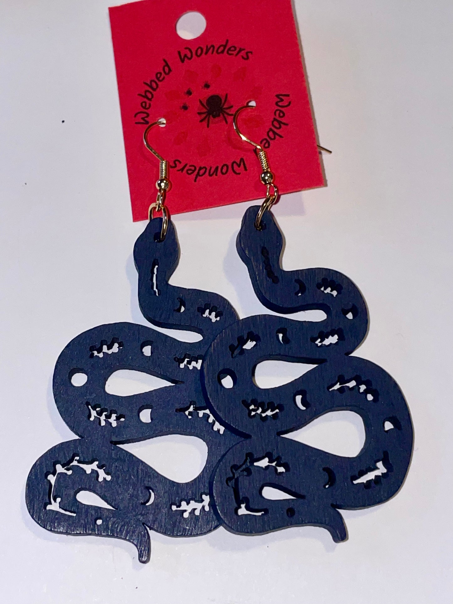 Earring - Snake Wood