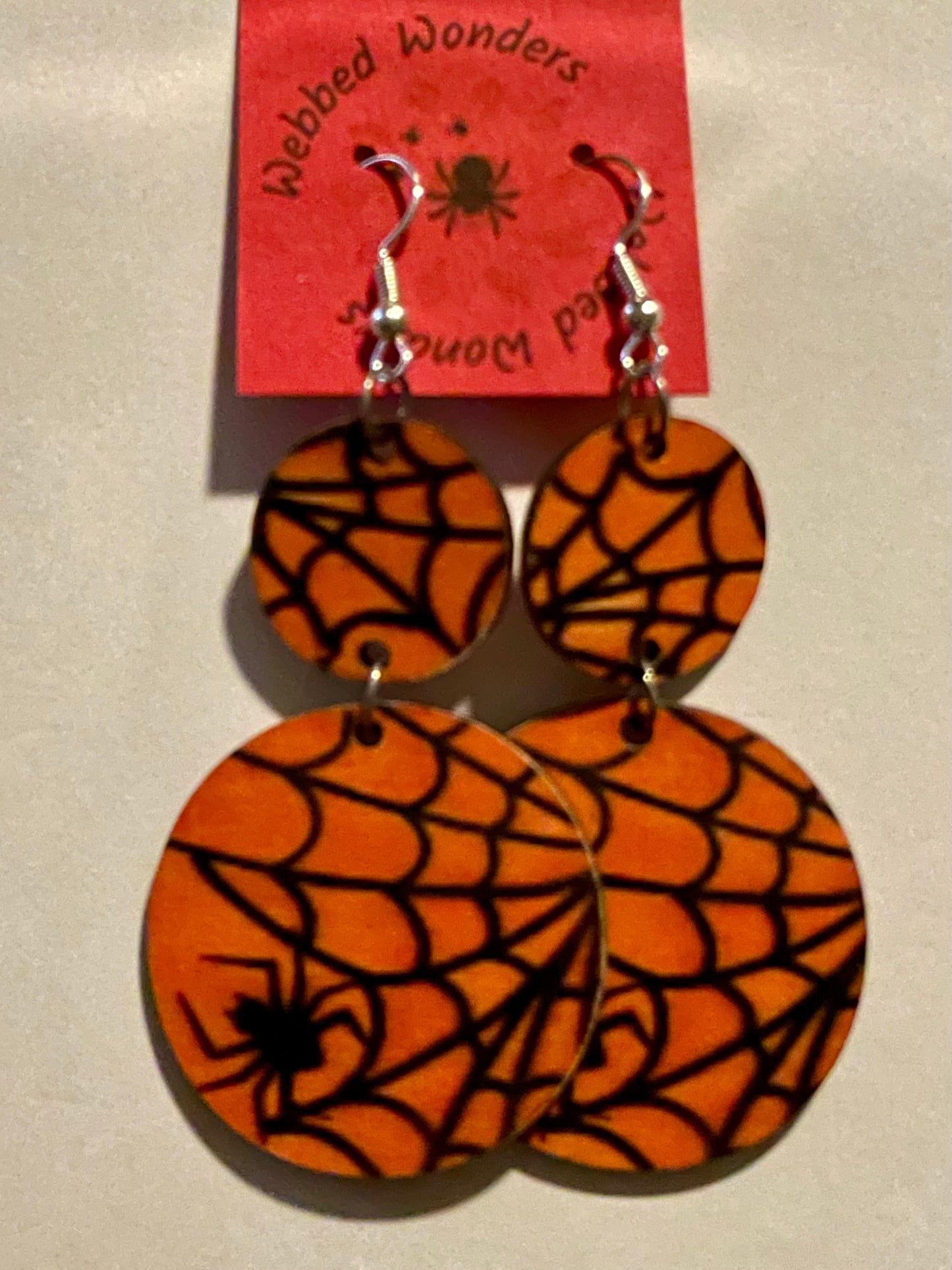 Earring - Wood Webs