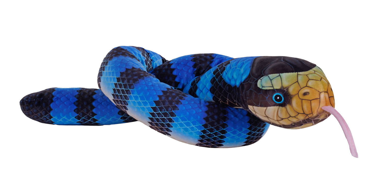 Yellow Lipped Plush Sea Snake 54"