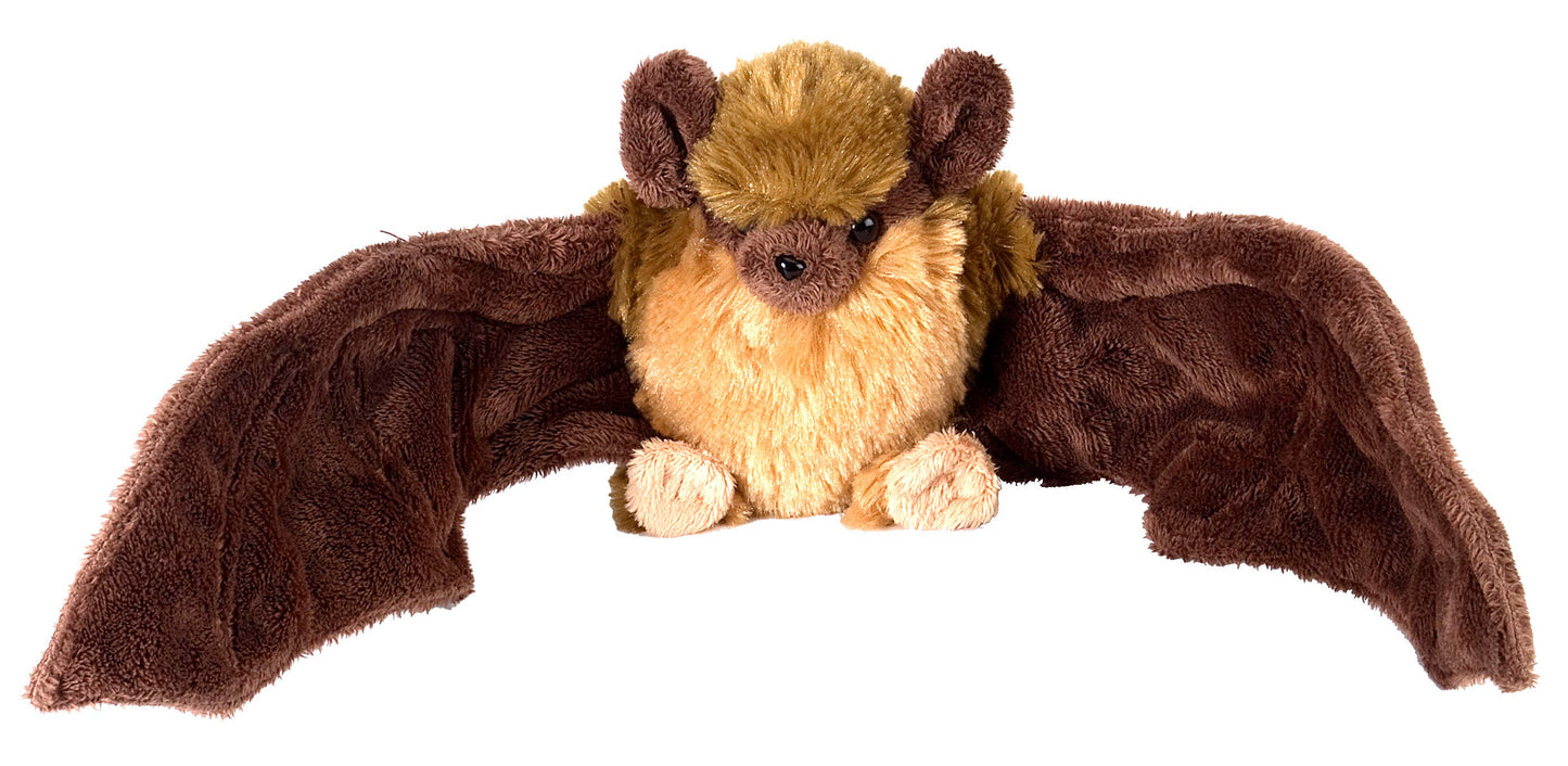 Mini Brown Plush Bat 8"
