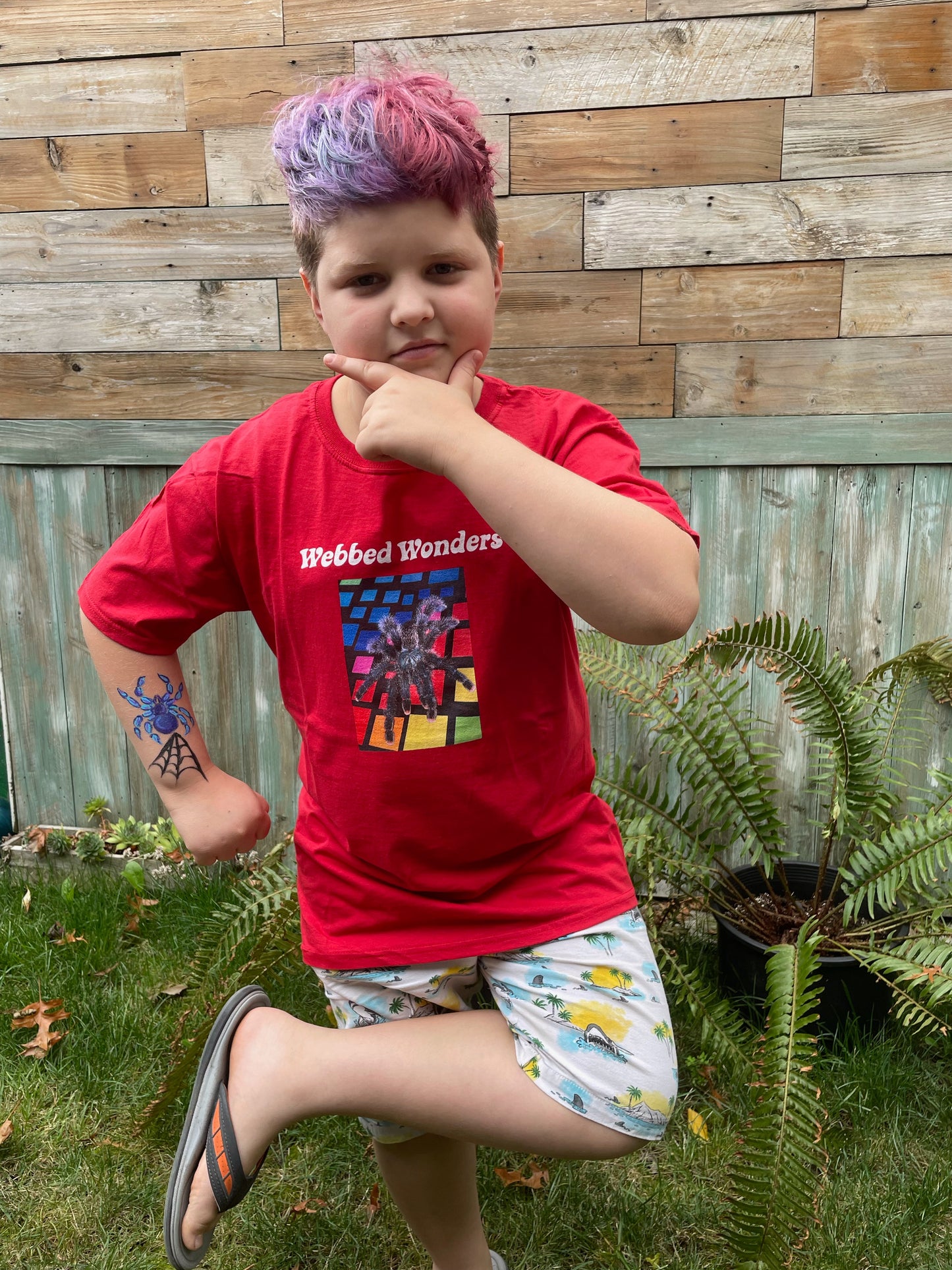 T-shirt Kids Webbed Wonders