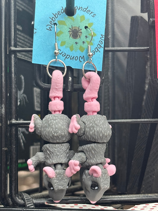 Rat Dangle Earrings