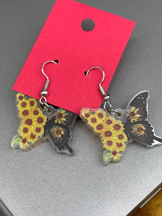 Resin Butterfly dangles