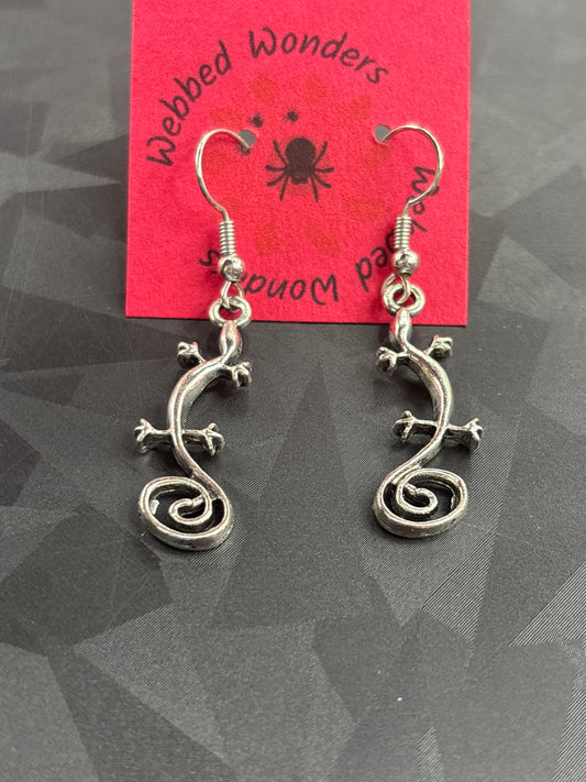 Simple Gecko Earrings