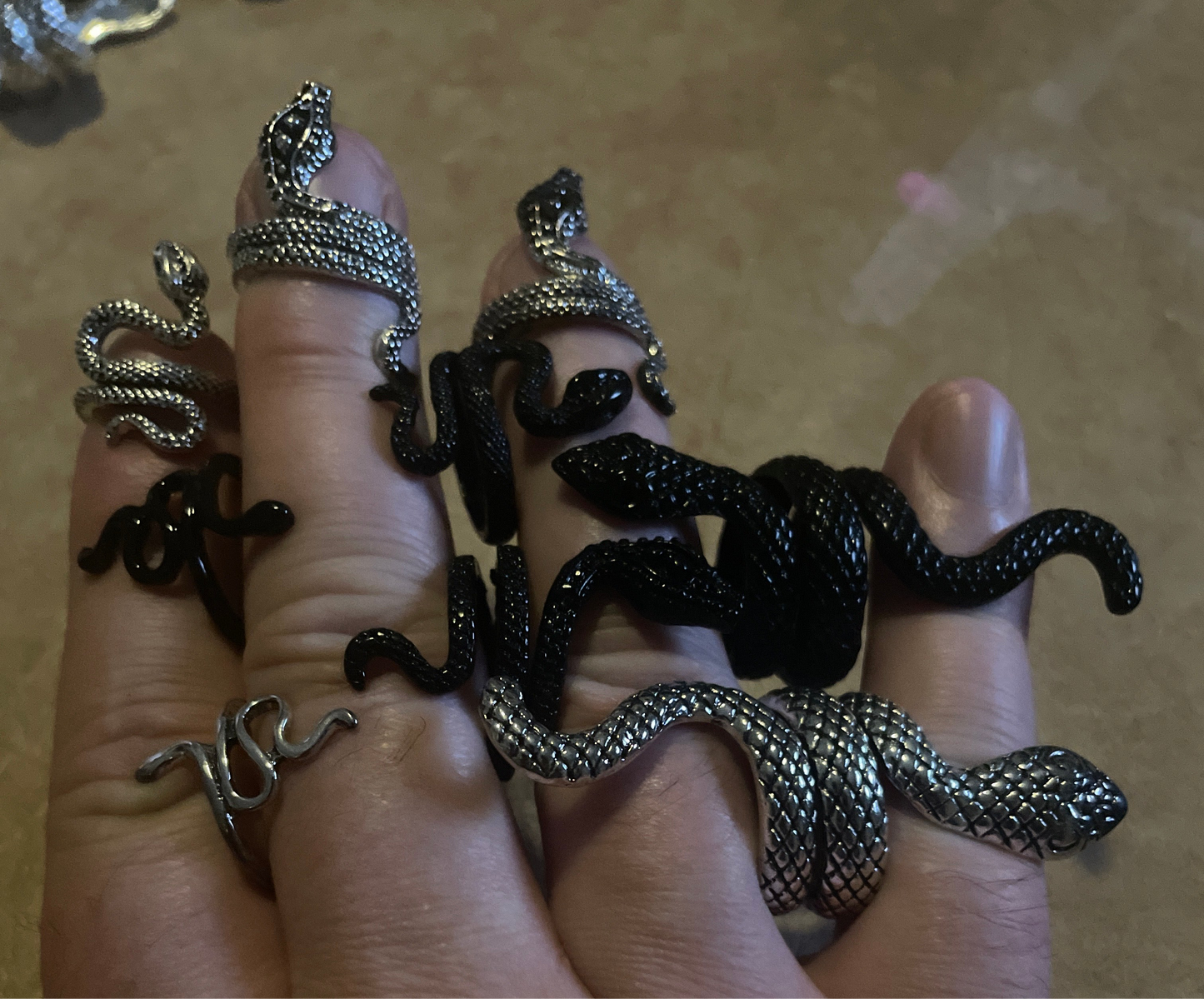 Simple Snake Rings