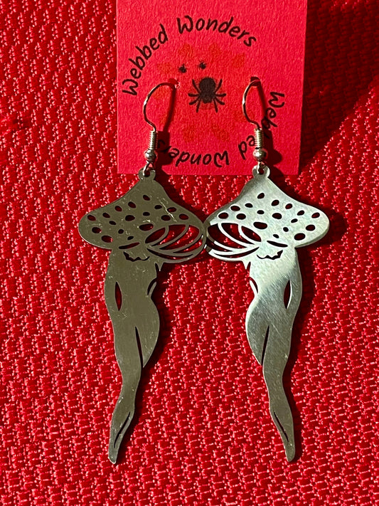 Earrings-Mushroom Ladies