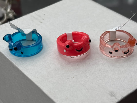 Ring - plastic frog