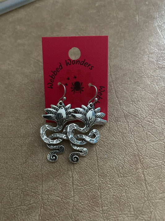 Earrings - Snake flower