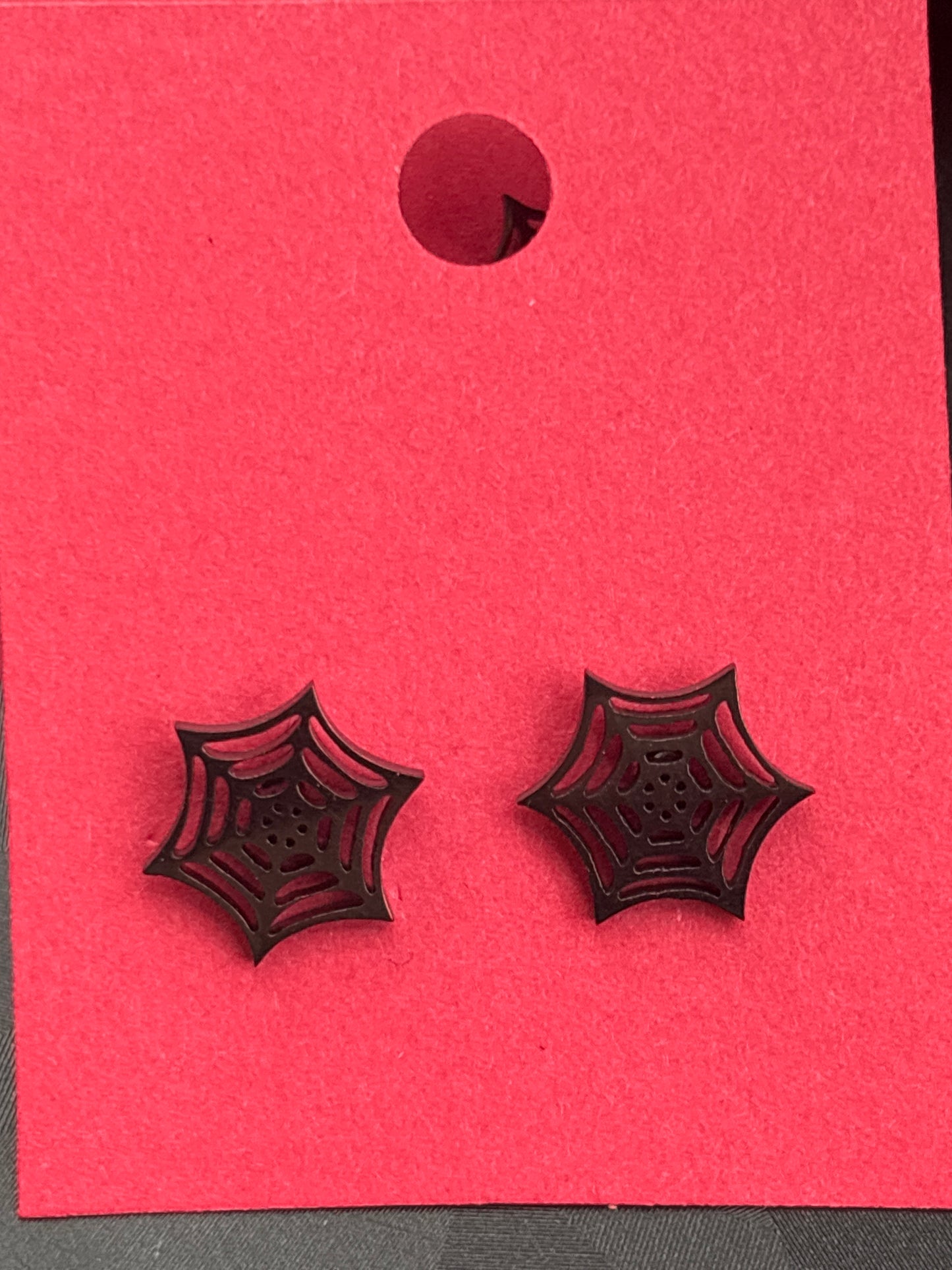 Earring - Post Spider or Web