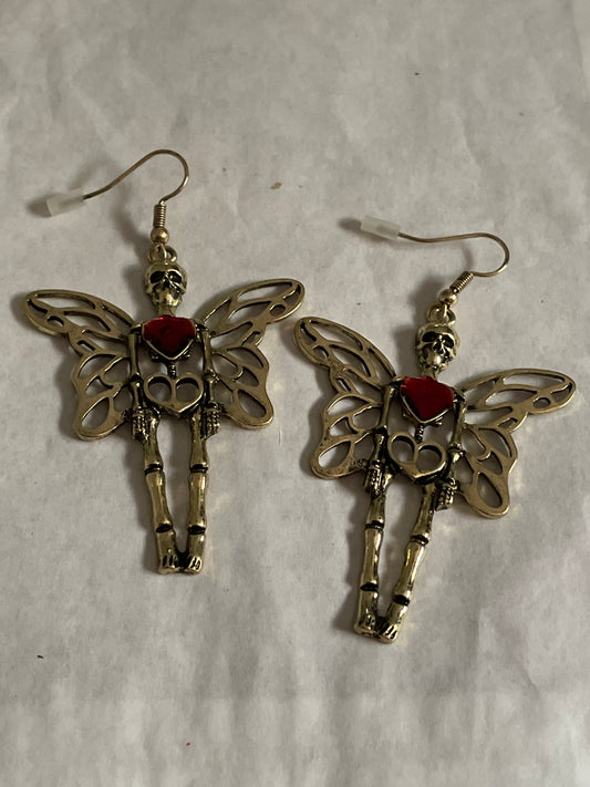 Earrings - Skeleton Fairy