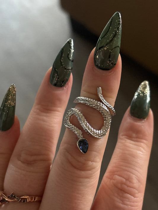 Ring - Snake W/gems