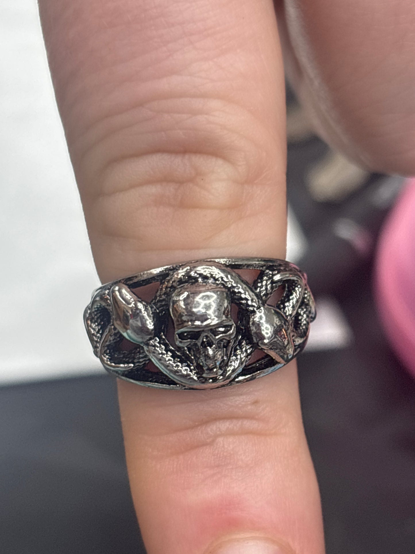 Ring - Snake Skull