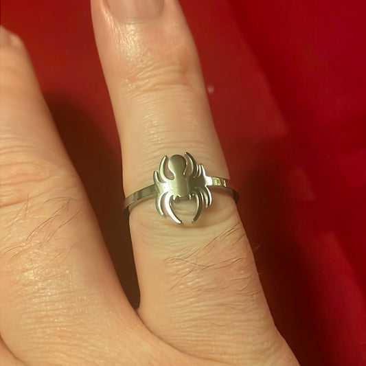 Ring - Small Silver Spider