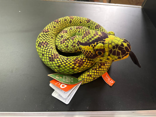 Green Anaconda Stuffed Snake 36"