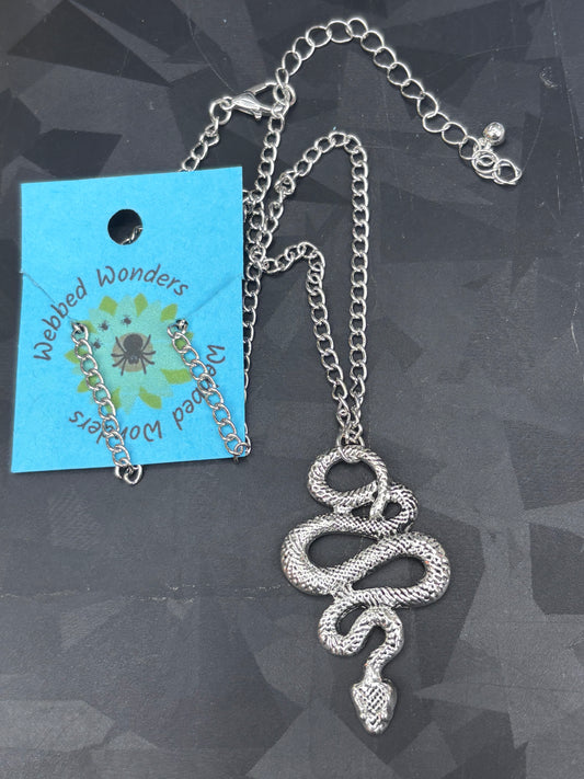 Necklace - Snake Silver