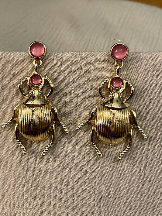 Earring - beetle gold