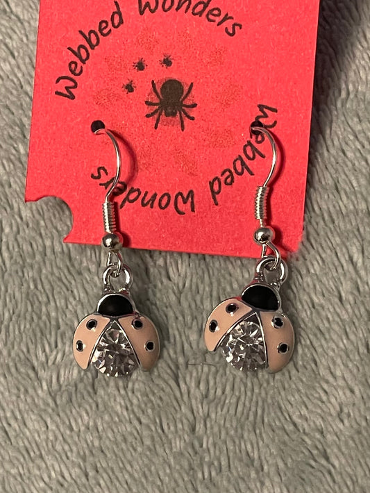 Earring - Ladybug Pink