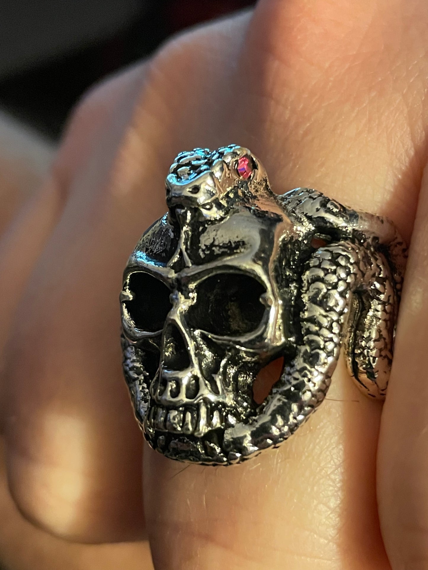 Ring - Snake Skull