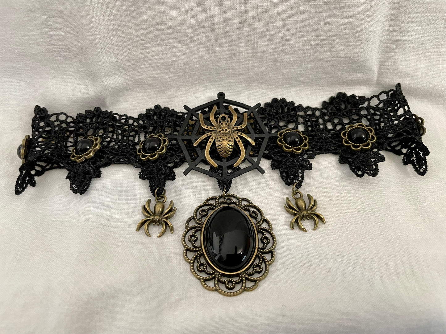 Choker - Victorian Black Lace