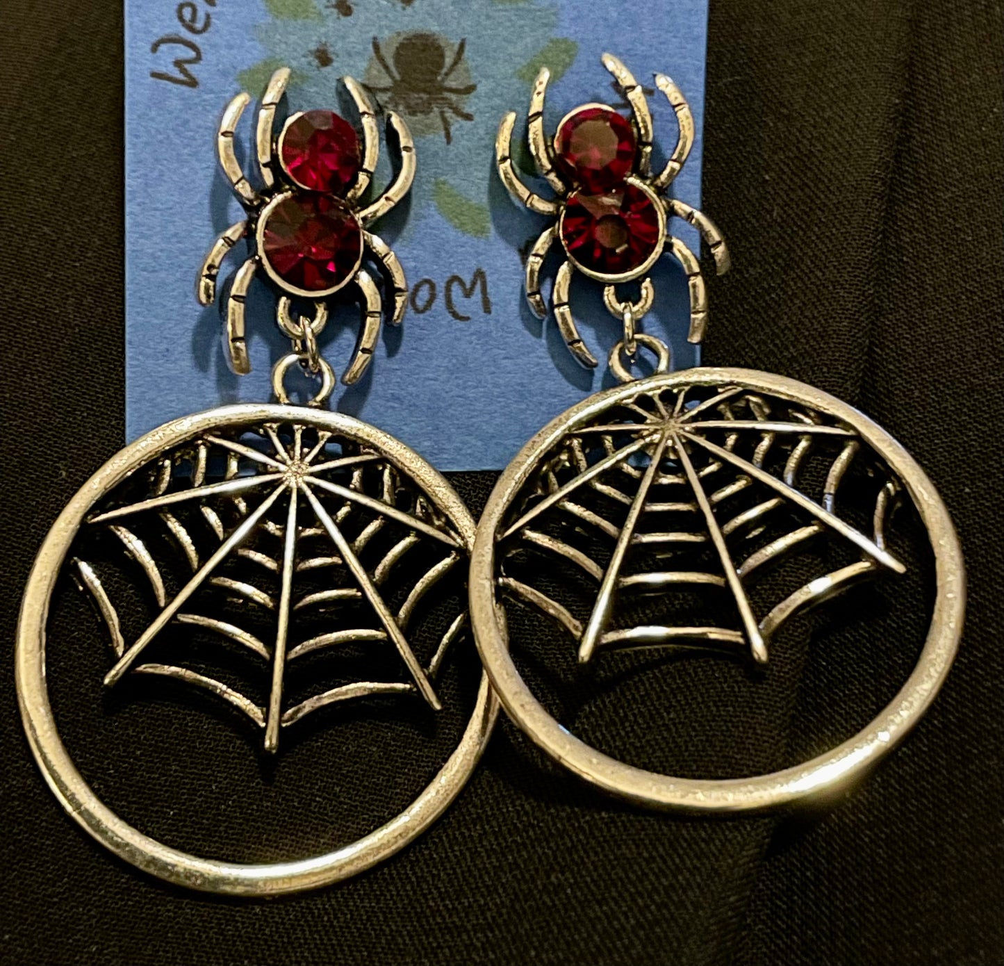 Earring - Spider Red