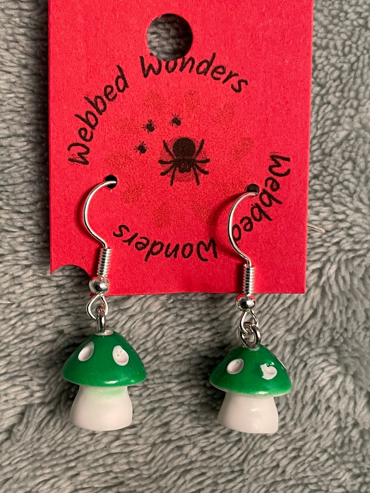 Earring - Mushroom Green
